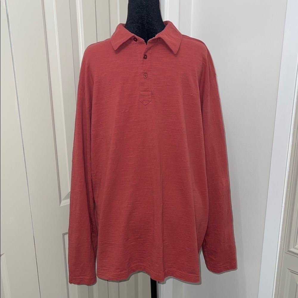 Horny Toad Men's Brick Red Long Sleeve Shirt